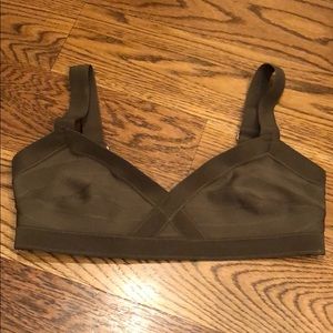 H&M Olive Green Bandage Bikini Top
